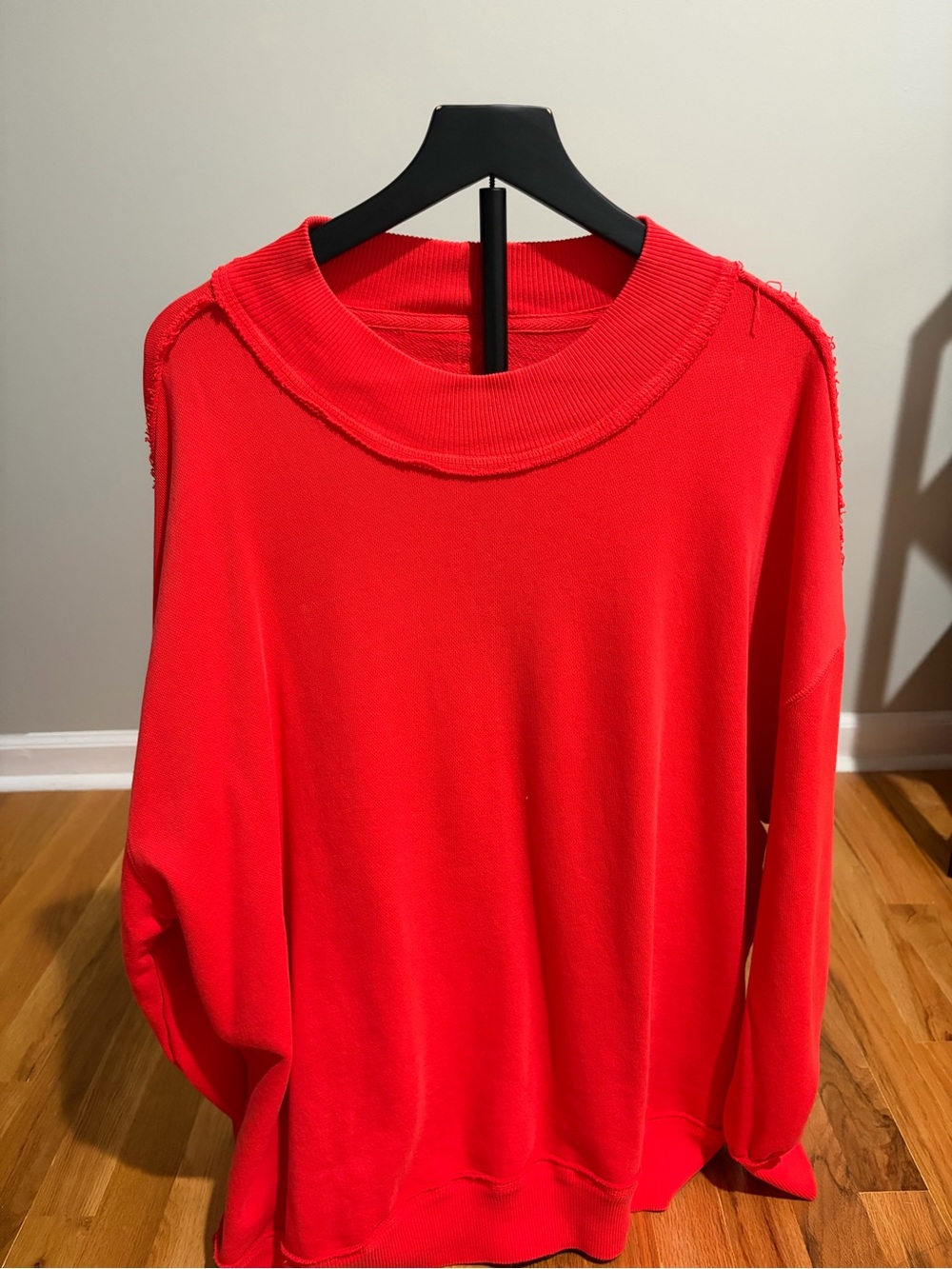 We The Free Vibrant Red Pullover Sweatshirt